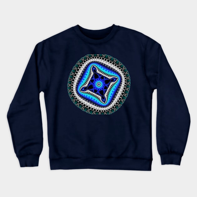 Circular fractal Crewneck Sweatshirt by Infinity Chaos